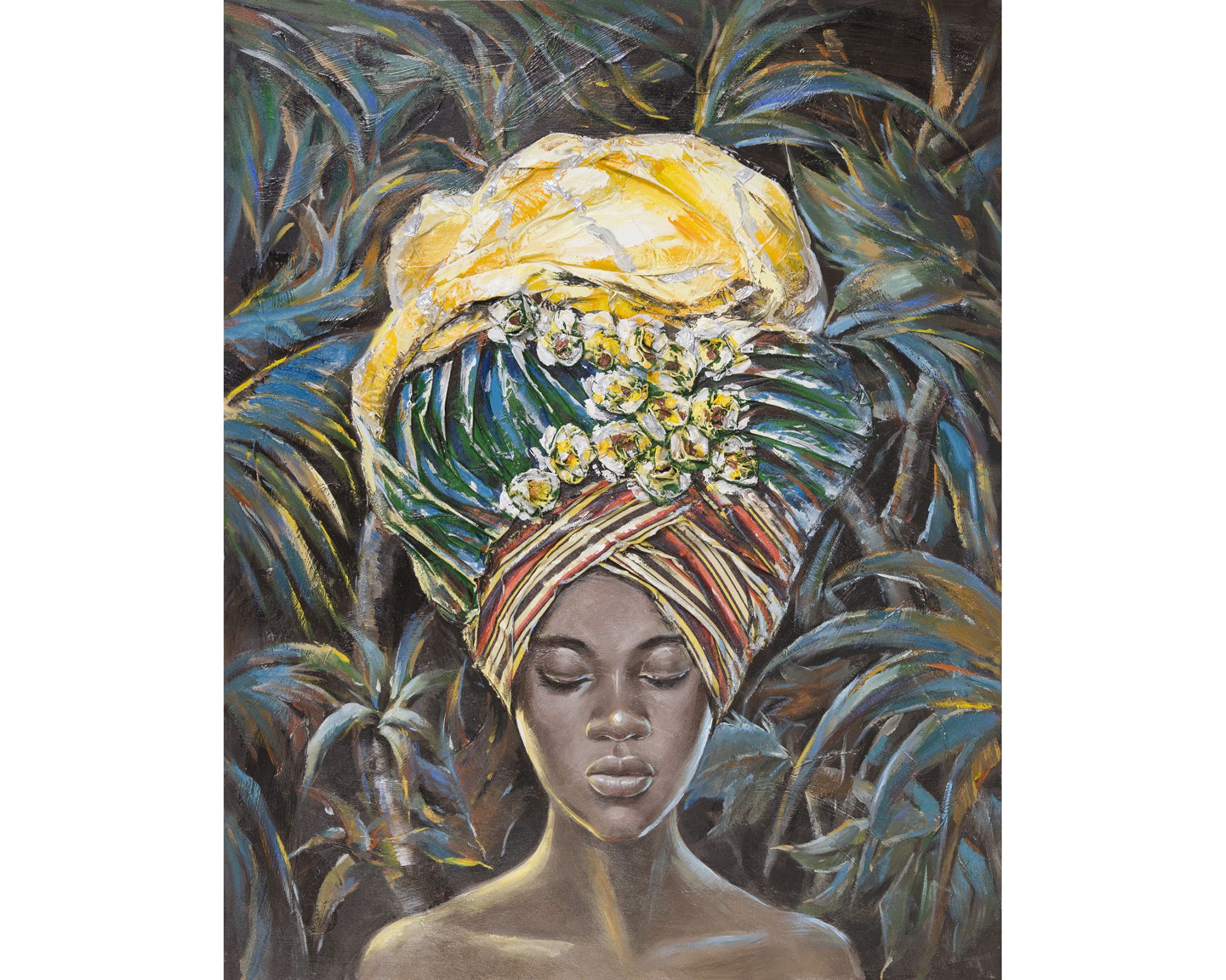 die Faktorei »Frau mit Turban I« Wandbild 120x150 cm