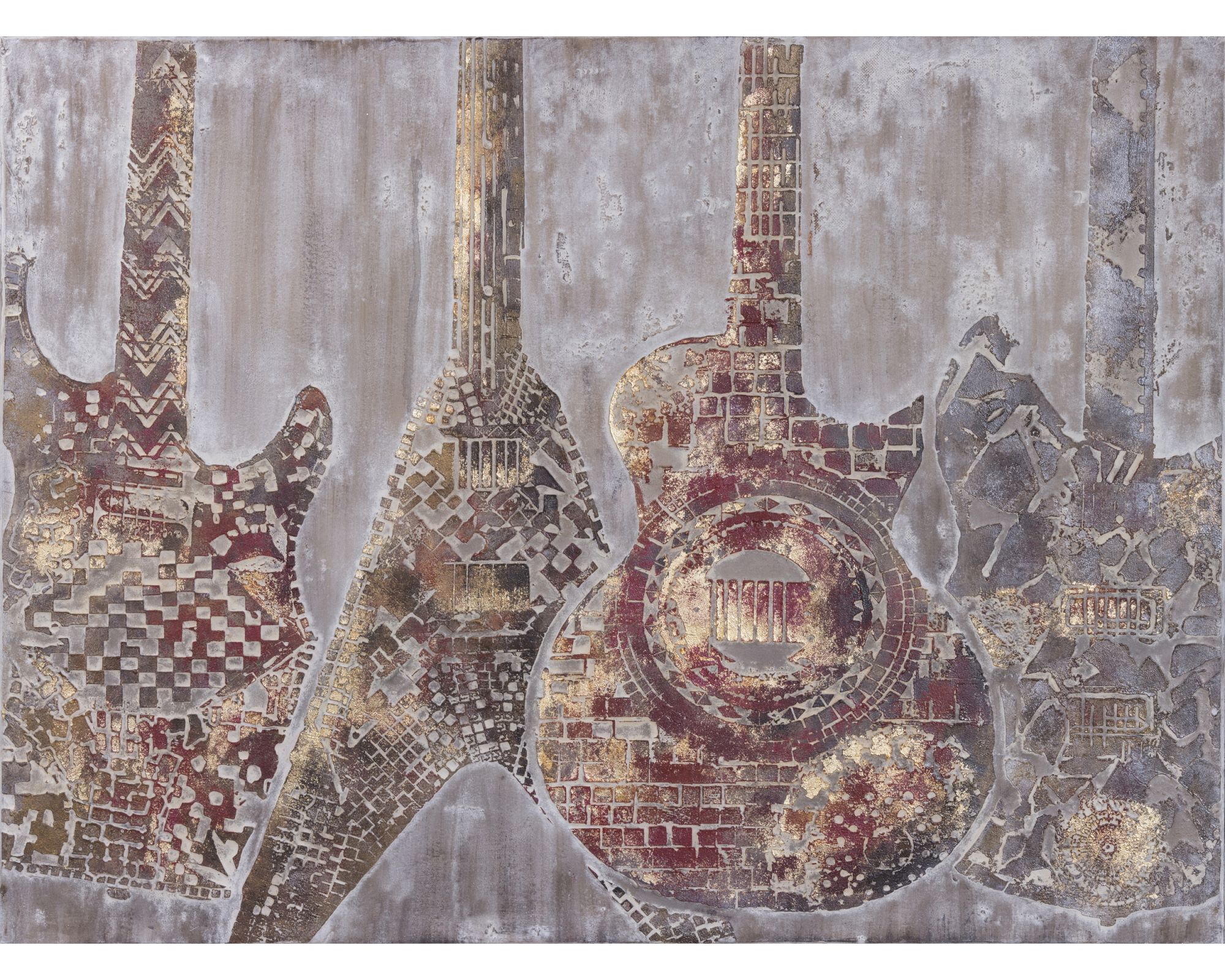 die Faktorei »Gitarren« Wandbild 90x120 cm