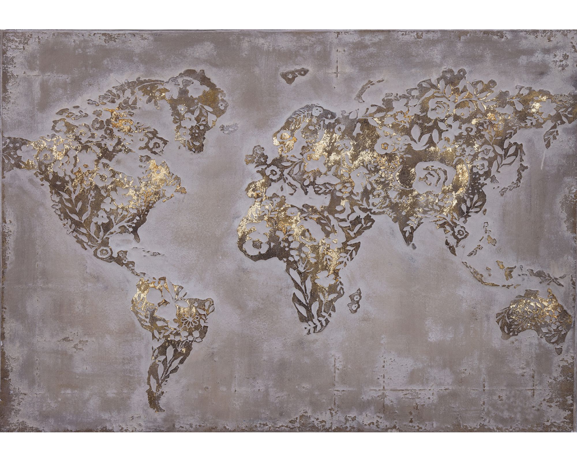 die Faktorei »Goldene Welt« Wandbild 70x100 cm