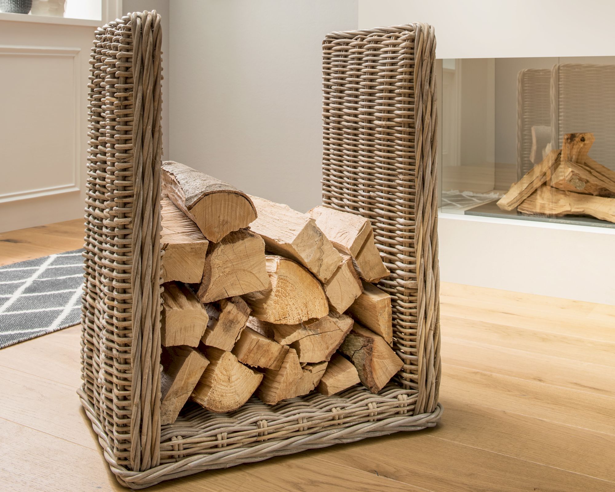 die Faktorei »Kaminholzregal« Kubu Rattan Kubu-Rattan