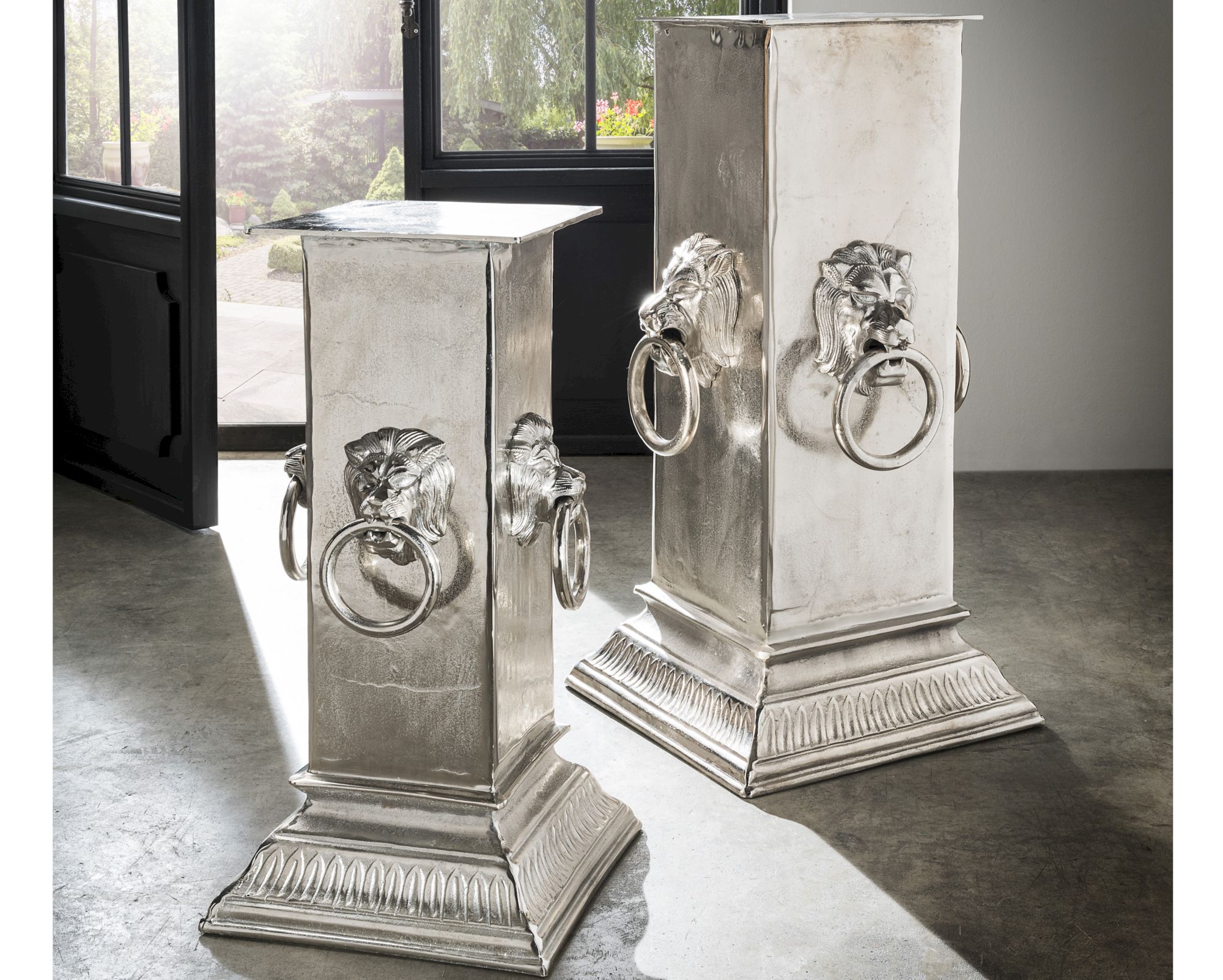 die Faktorei »Löwe« Deko-Säule aus Aluminium