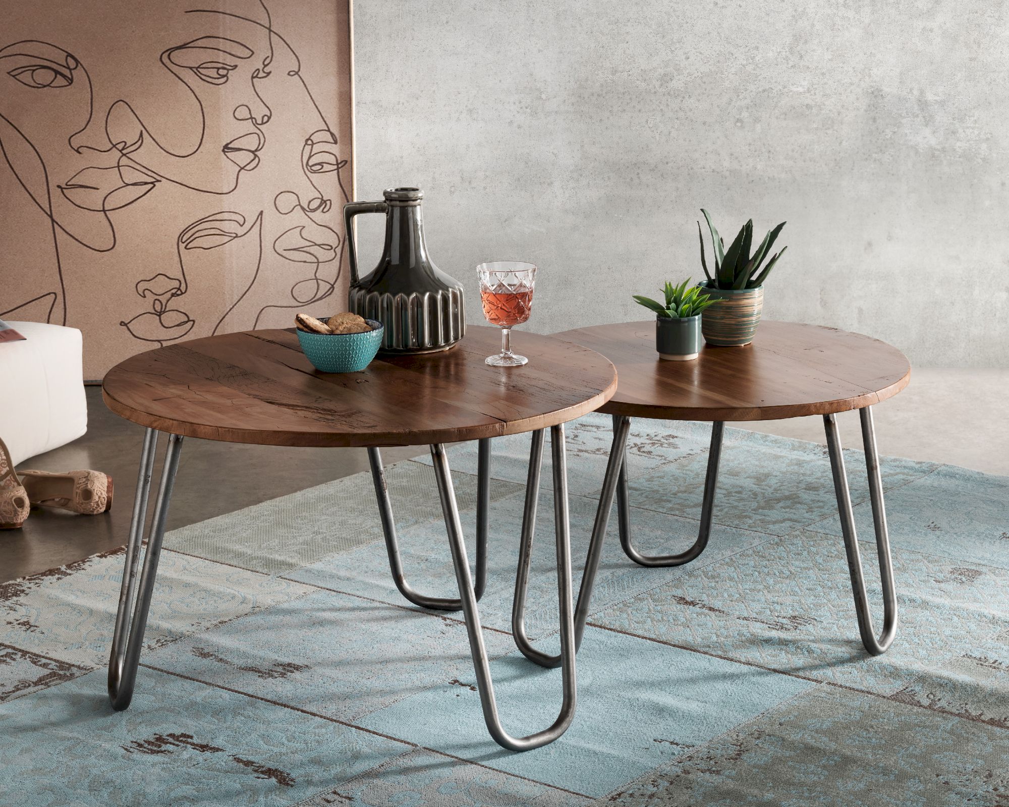 die Faktorei »Oslo« Couchtisch Altholz