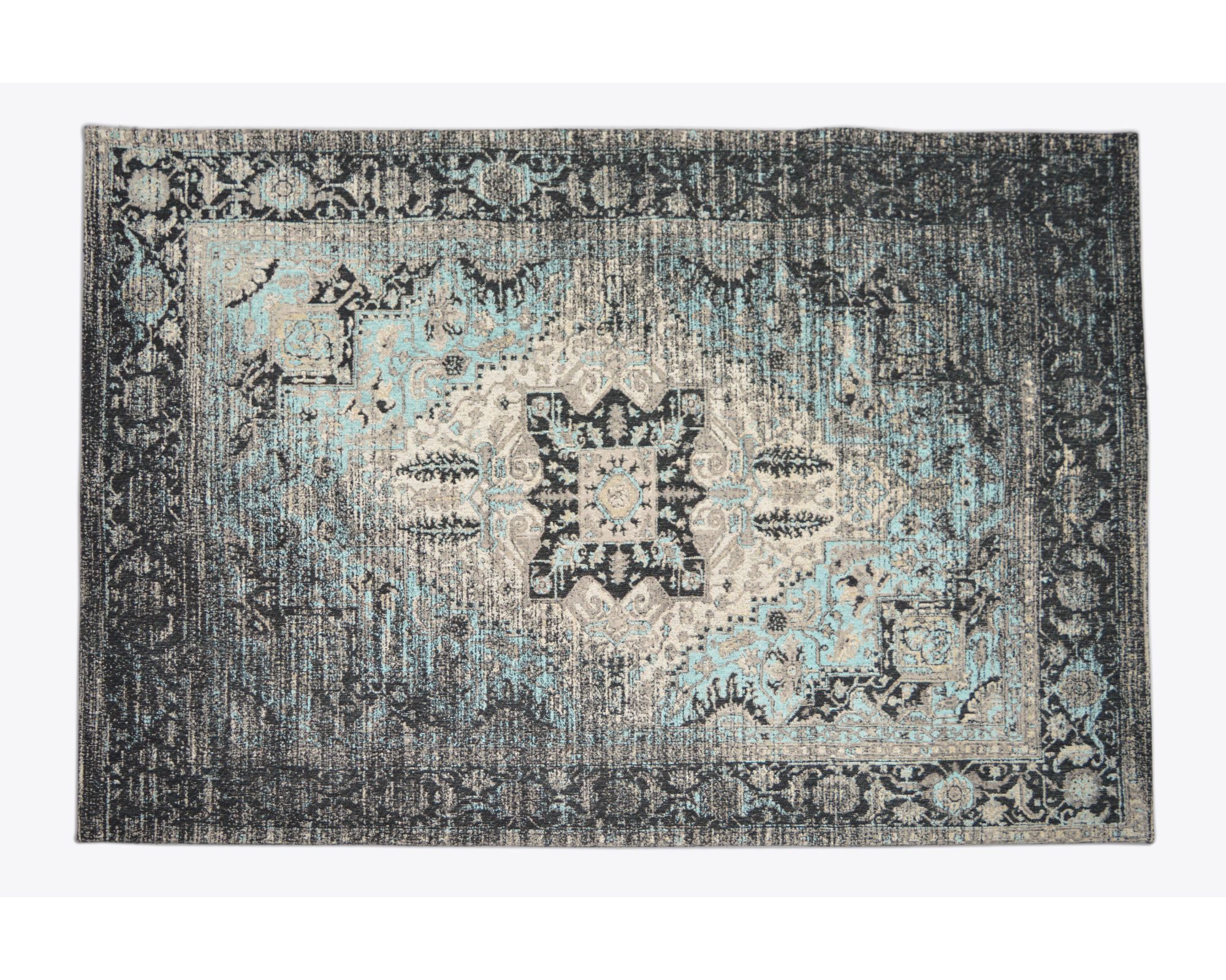 die Faktorei »Passion« Vintage Teppich türkis 170x240 cm