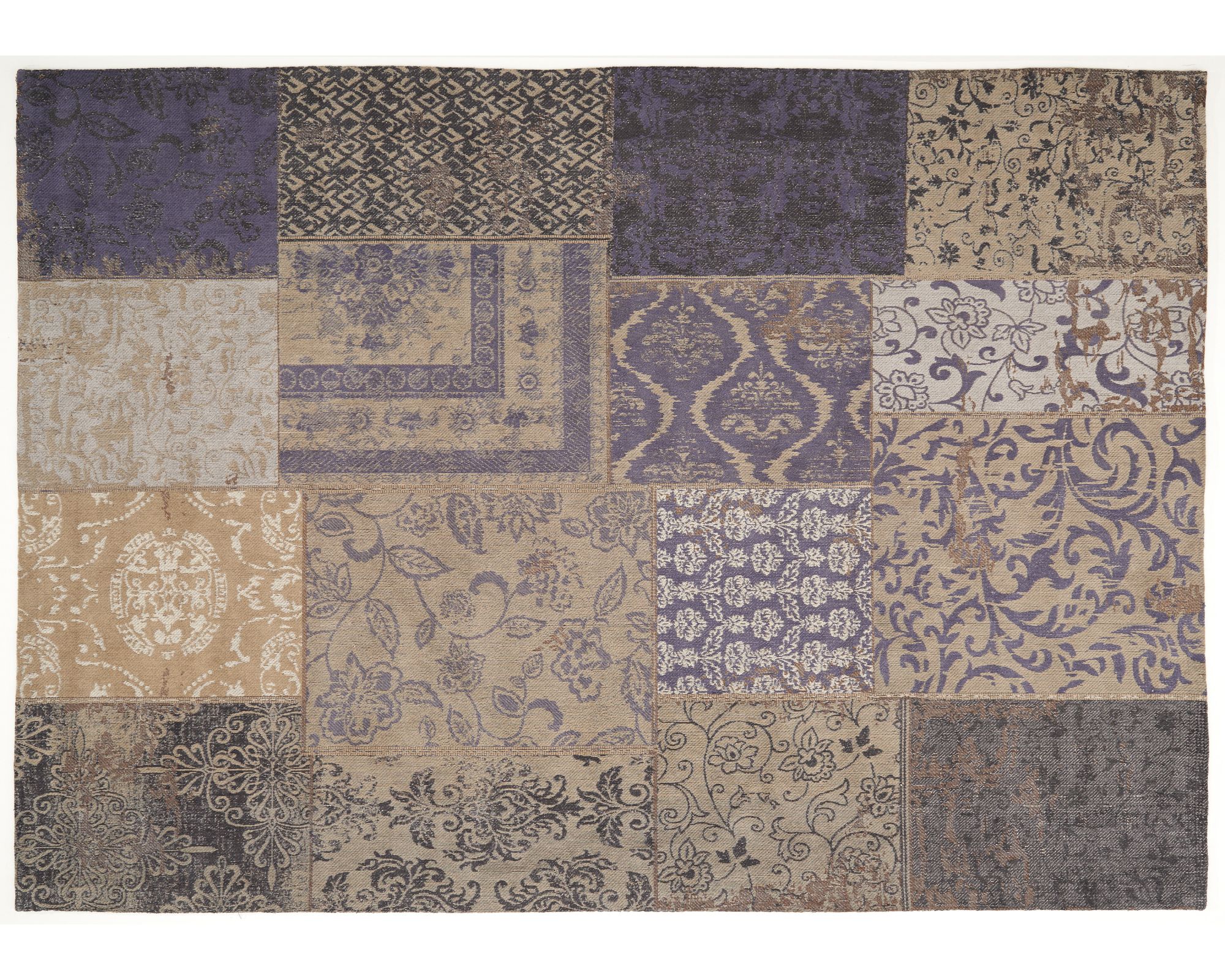 die Faktorei »Patchwork« Vintage Teppich dark blue 170x240cm