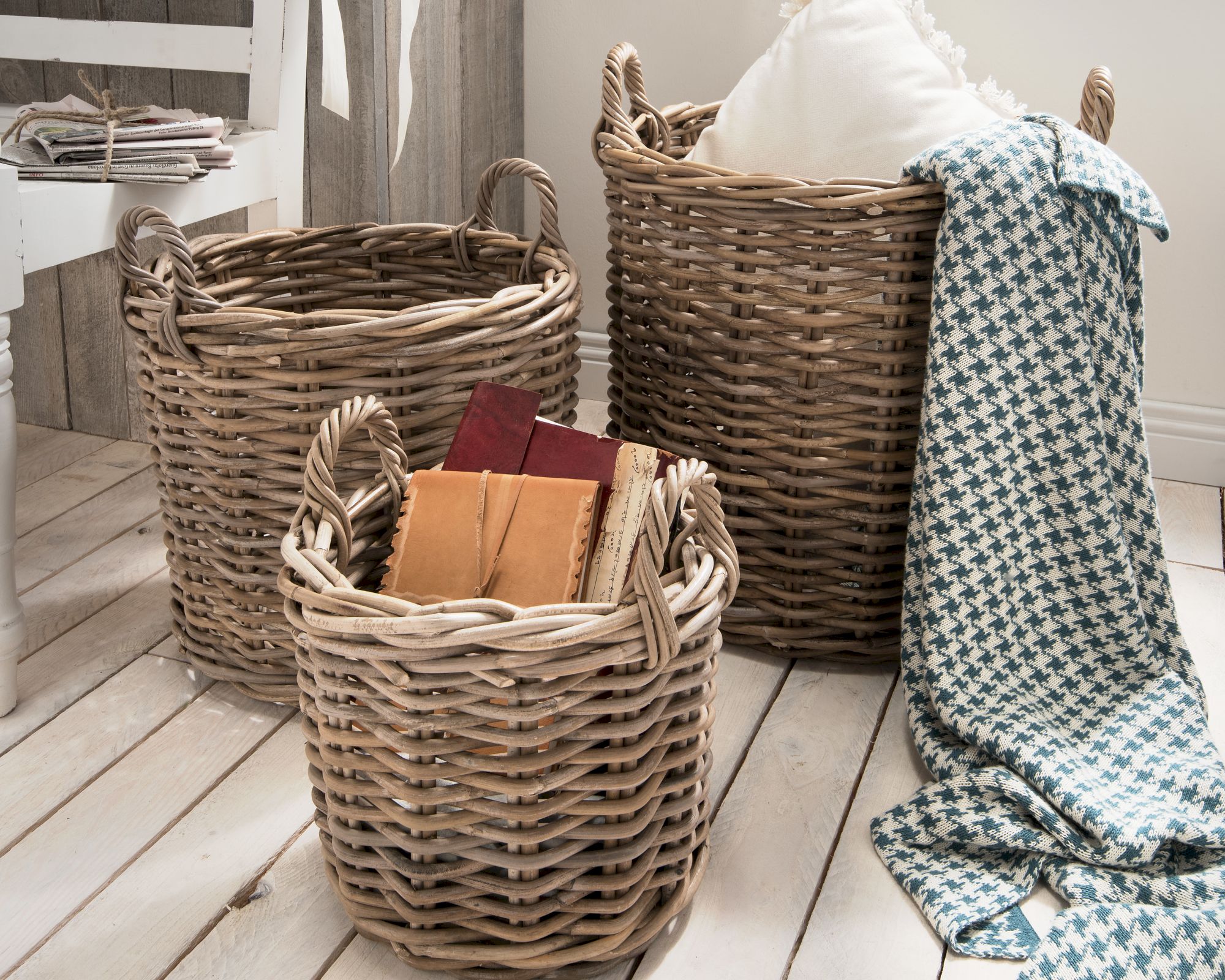 die Faktorei »Rattan« Korb-Set rund 4-teilig Kubu Rattan