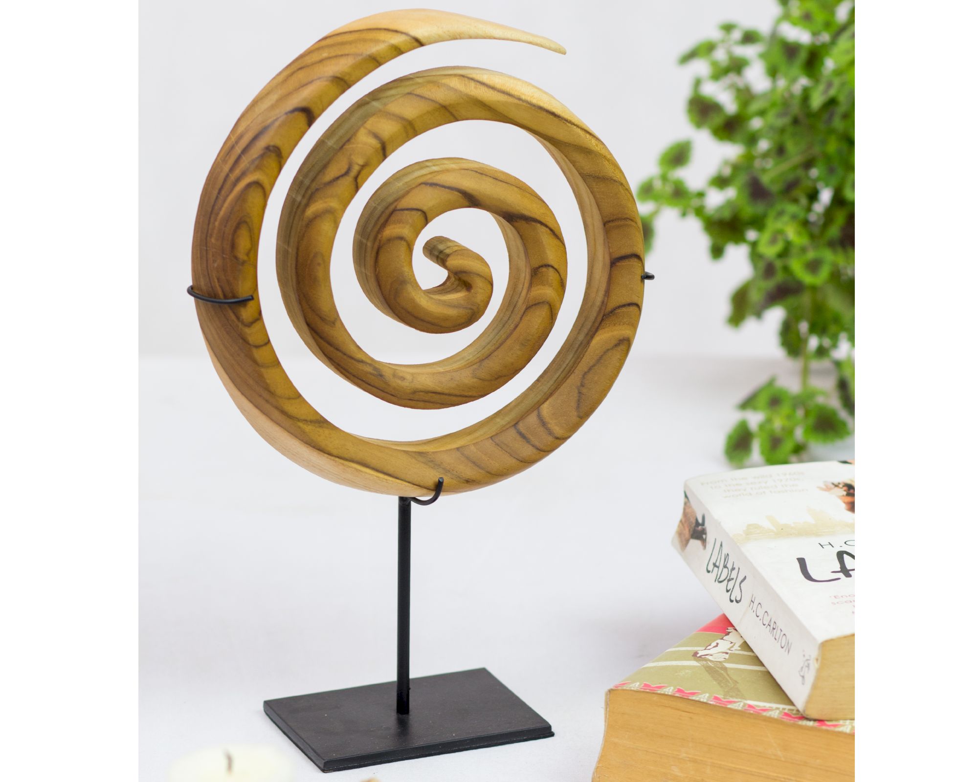die Faktorei »Spirale« Deko-Objekt aus Teakholz