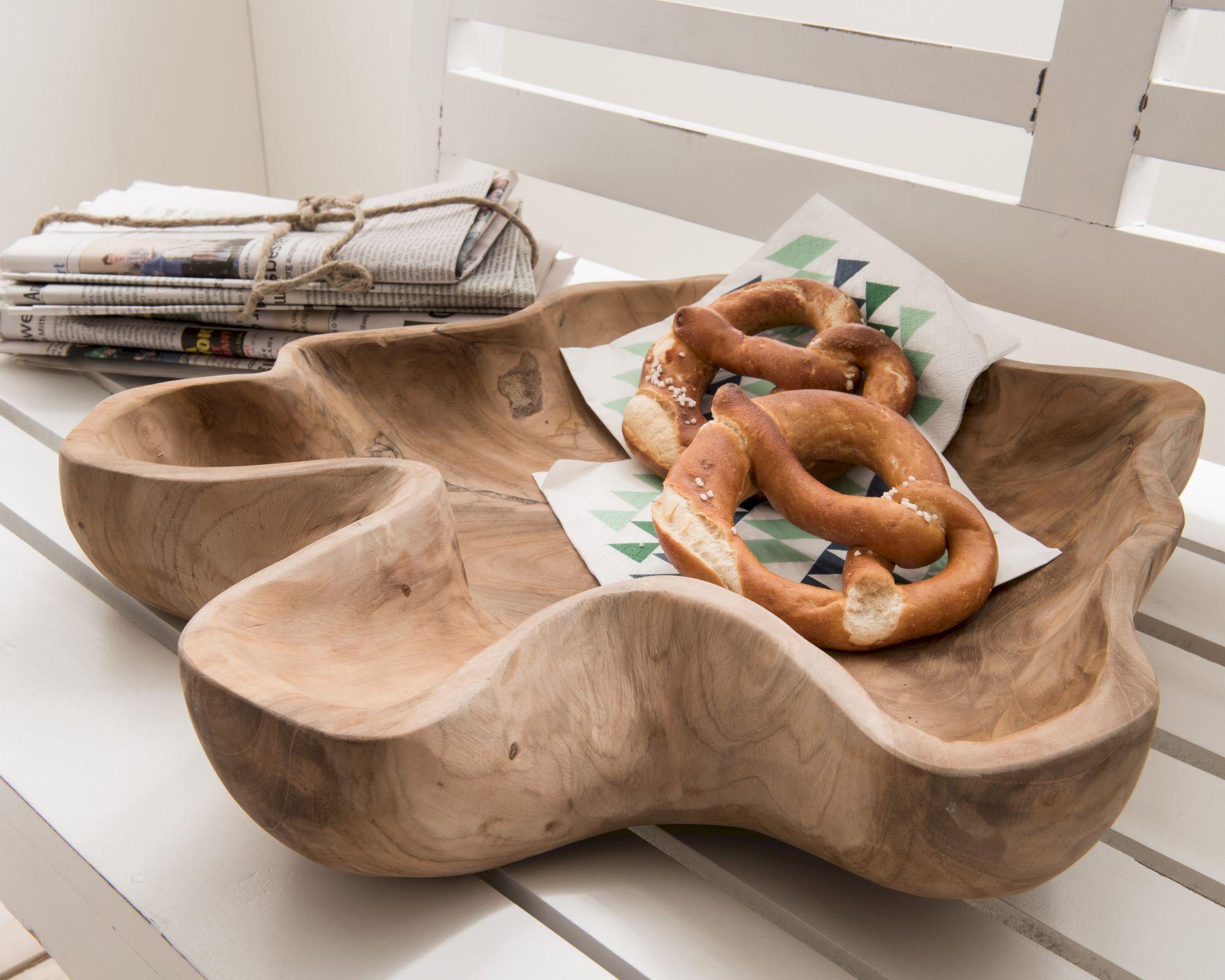 die Faktorei »Teak« Unikat-Schale Ø ca. 40 cm