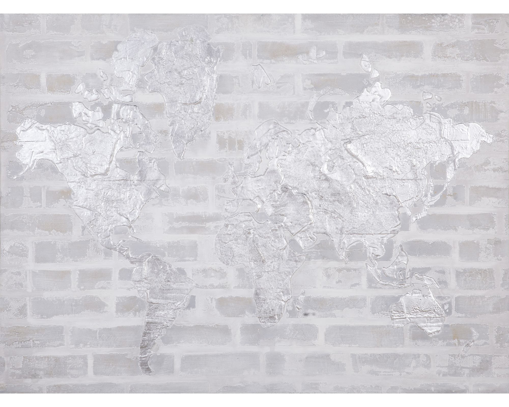 die Faktorei »Weltbild« Struktur-Wandbild 120x90 cm