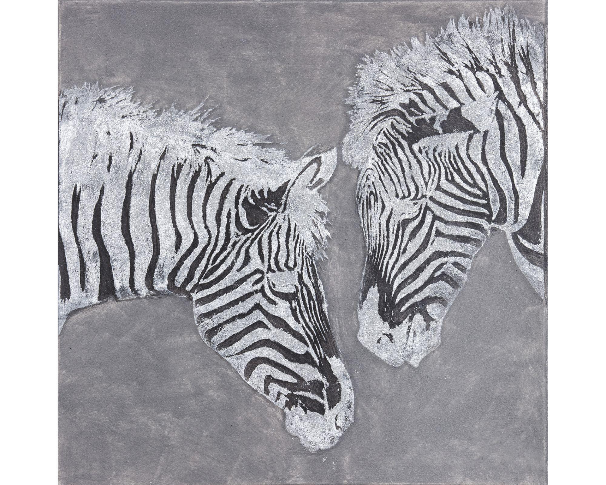 die Faktorei »Zebra Nr. II« Wandbild 80x80 cm