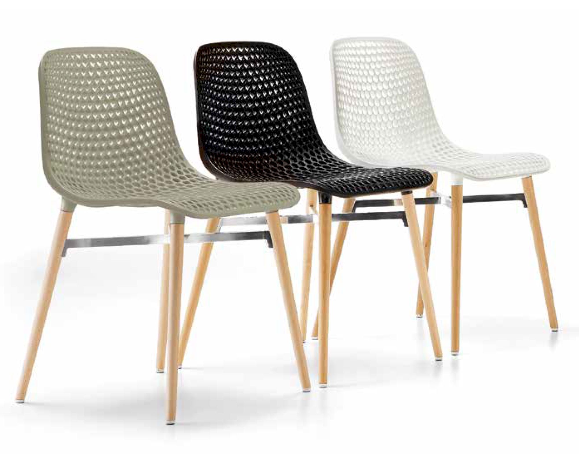 infiniti »NEXT« 4 Legs Designer-Stuhl FGLP04G Schwarz / S102 Schwarz
