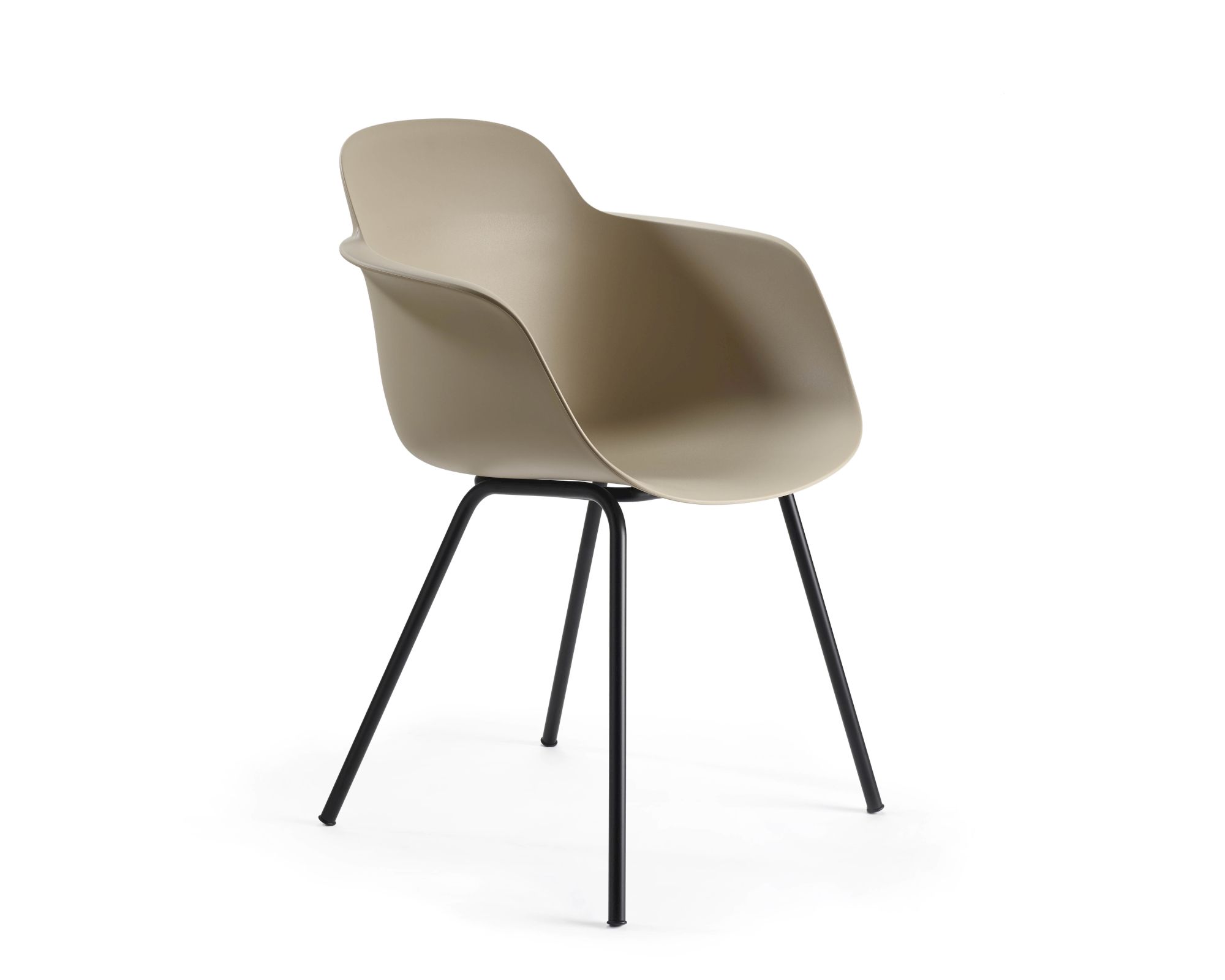 infiniti »SICLA« 4 Legs Designer-Stuhl AC31 Schwarz matt lackiert / R1034 pfirsich