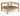 Actona »Dorsett« Couchtisch rund Marmor Latte, Gestell Eiche