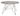 Actona »Prunus« Couchtisch rund Marmor Marron braun, Gestell Chrom