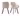 SalesFever »Cristobal« Armlehnstuhl 2er-Set beige