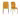 SalesFever »Freddie« Stuhl 2er-Set gelb