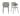 SalesFever »Glenn« Armlehnstuhl 2er-Set hellgrau