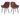 SalesFever »Steve« Armlehnstuhl 2er-Set beere