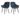 SalesFever »Steve« Armlehnstuhl 2er-Set dunkelblau