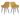 SalesFever »Steve« Armlehnstuhl 2er-Set gold