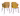 SalesFever »Thea« Armlehnstuhl 2er-Set gold