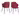 SalesFever »Thea« Armlehnstuhl 2er-Set rot