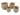 VOSS Design »Valencia« Korbset 4-tlg. braun/grau