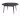 designline »Fabio« Couch- / Beistelltisch in Eiche schwarz