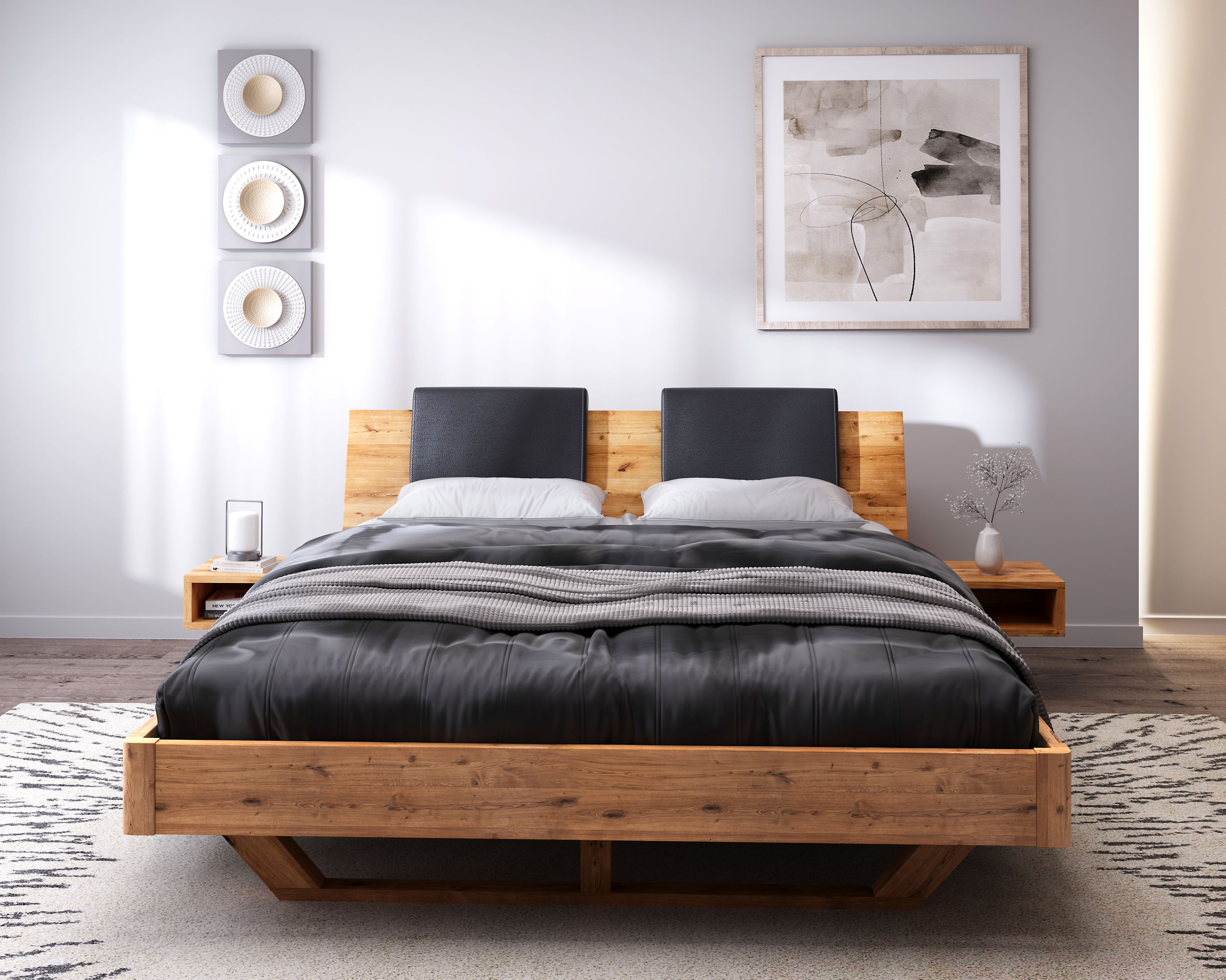 BlackWood Dolce Vita I Massivholzbett • Wildeiche • Jetzt kaufen