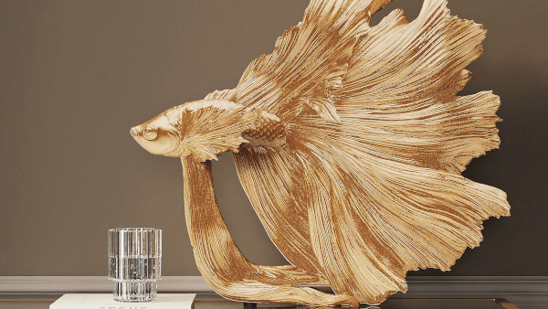 Kare Design »Betta Fish« Deko Objekt Gold Artikelbild 2