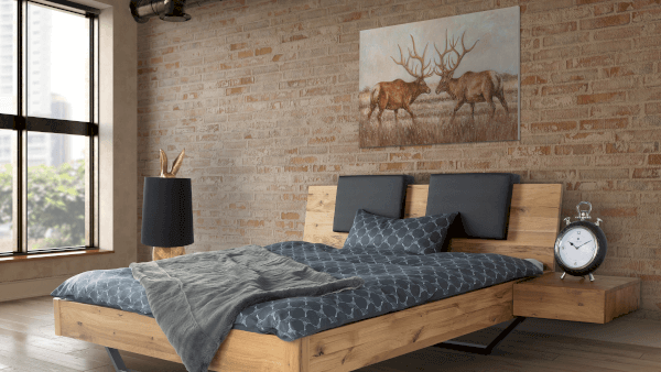 Massivholz »Dolce Vita II« Wildeiche Bett Artikelbild 2