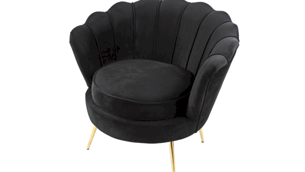 VOSS Design »Audrey« Samt Sessel schwarz Artikelbild 2