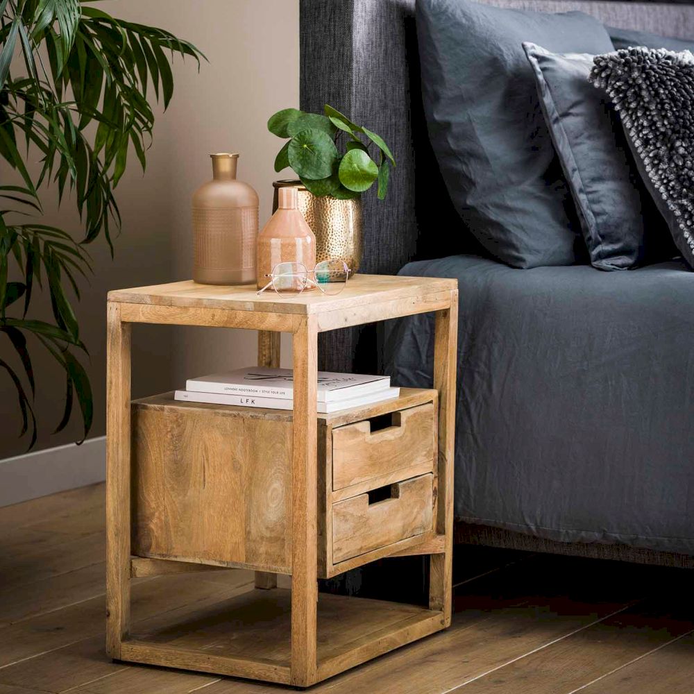 designline »Sahara« Nachttisch 2 Schubladen