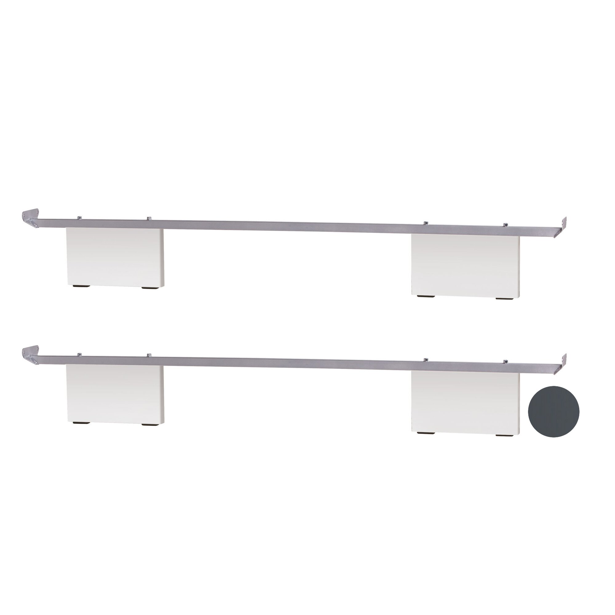 Hasena Soft-Line Füsse Vilo 2er-Set / 20 cm / 90 cm / Kernbuche natur, geölt