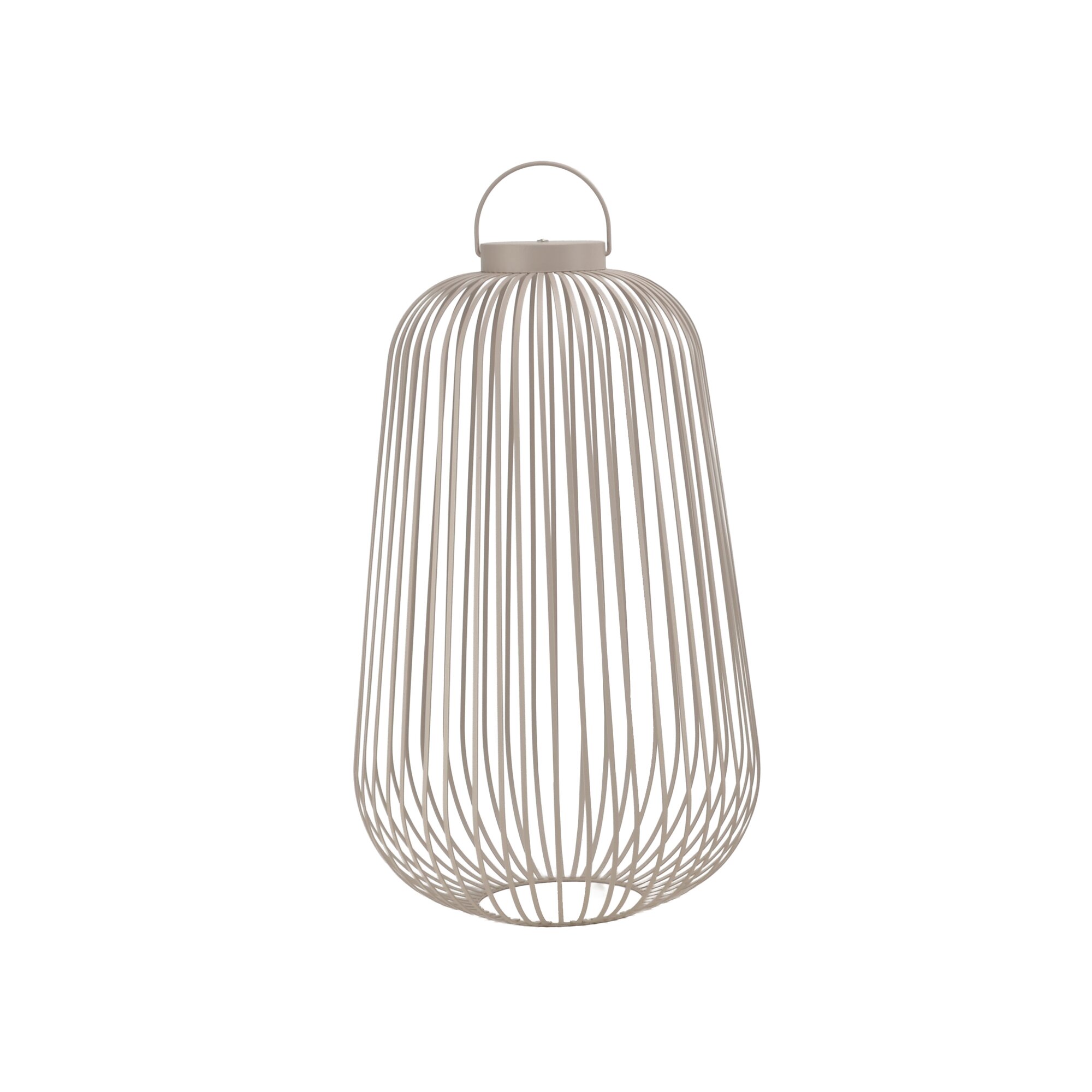 designline La Casa »Lunaro« LED Metalllaterne taupe groß