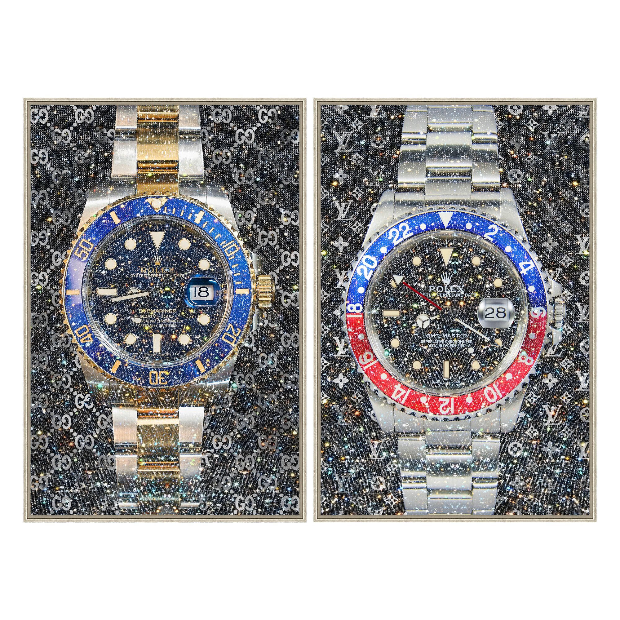 designline La Casa »Luxury watches« Glasbilder 40x60 cm 2er-Set