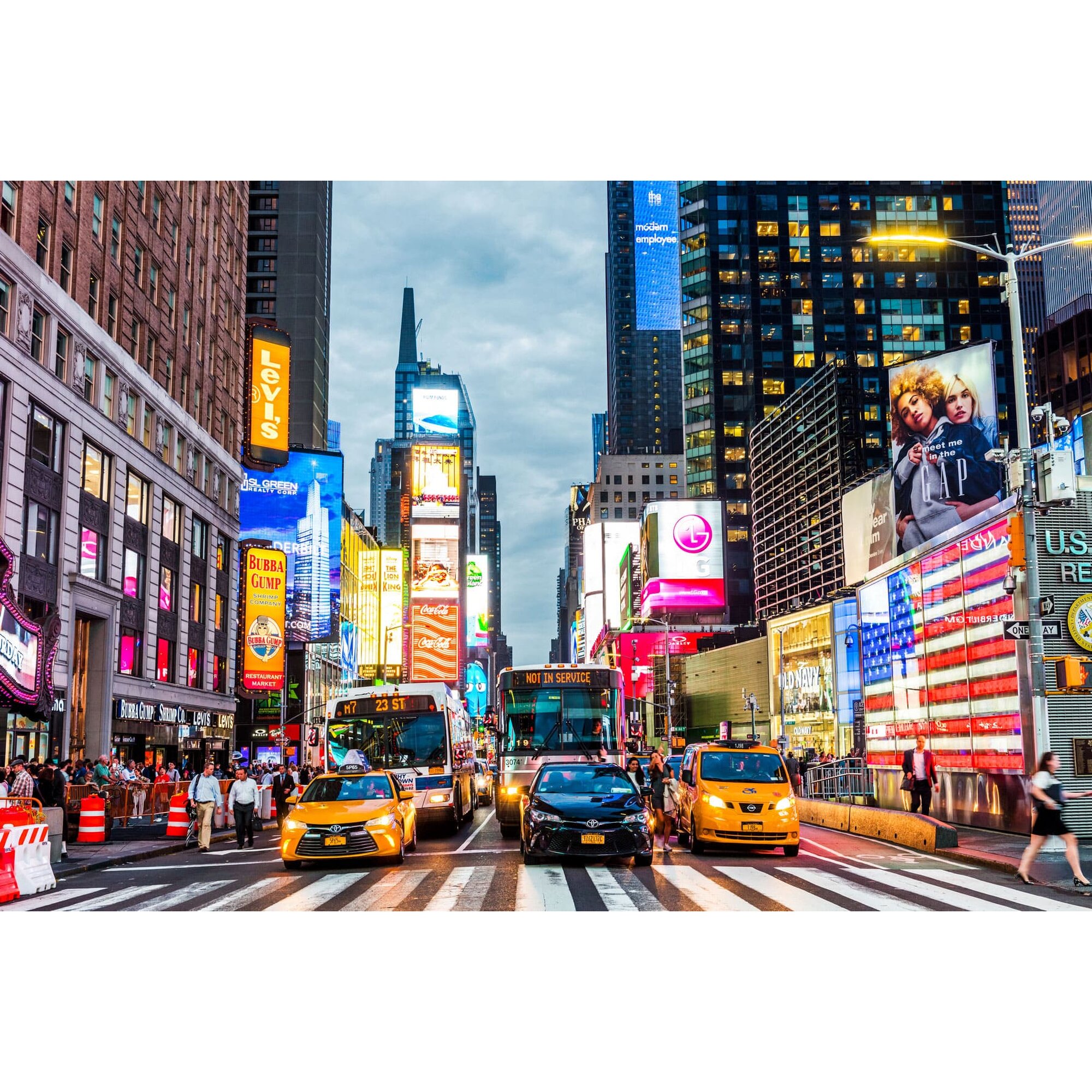 designline La Casa »Rush Hour in New Yorker« Glasbild Glasbild