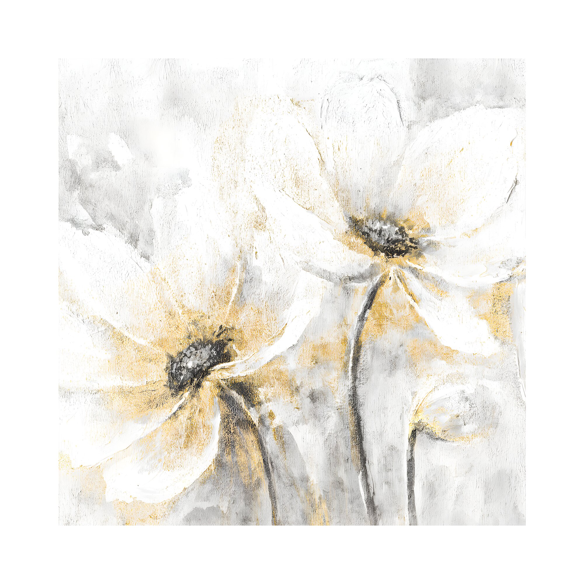 designline La Casa »offene weiße Blüten« Ölbild handbemalt
