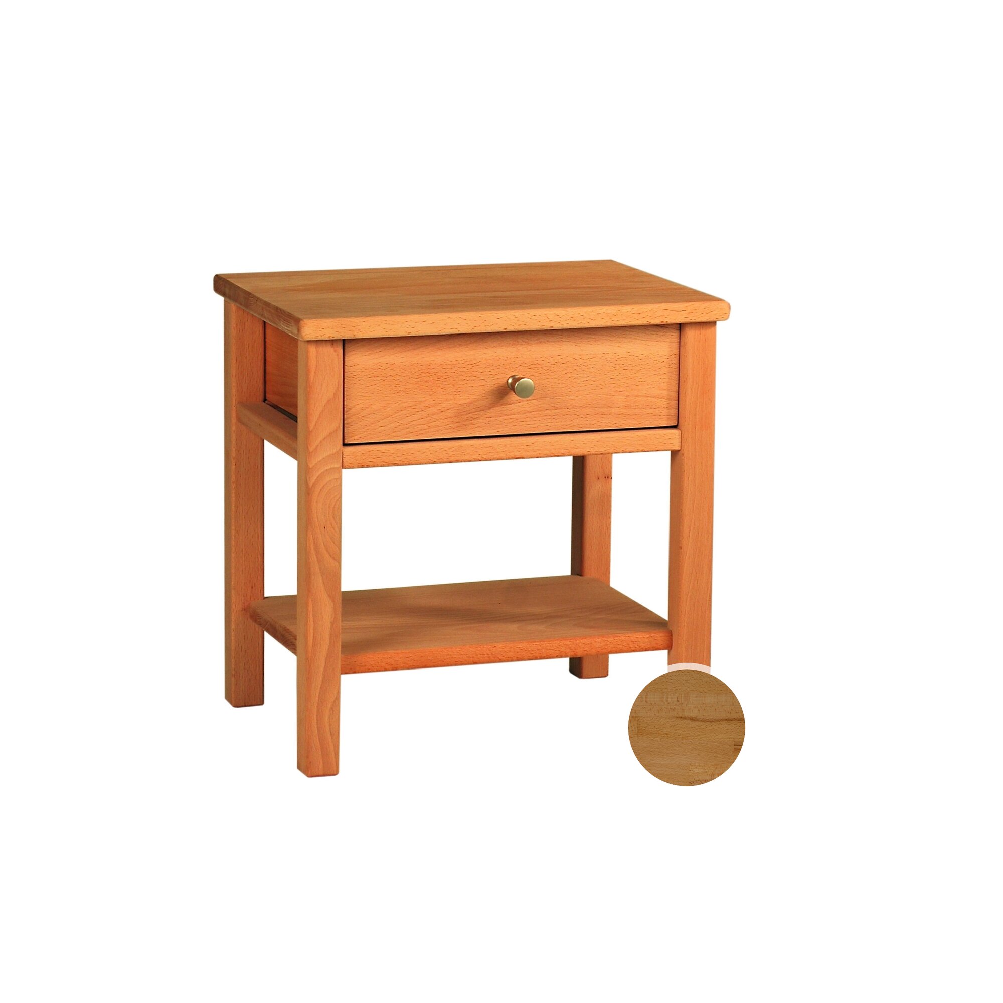 Möbel und Holzprodukte Massivholz »Thomas« Nachtkommode II – erhältlich in 3 Holzarten