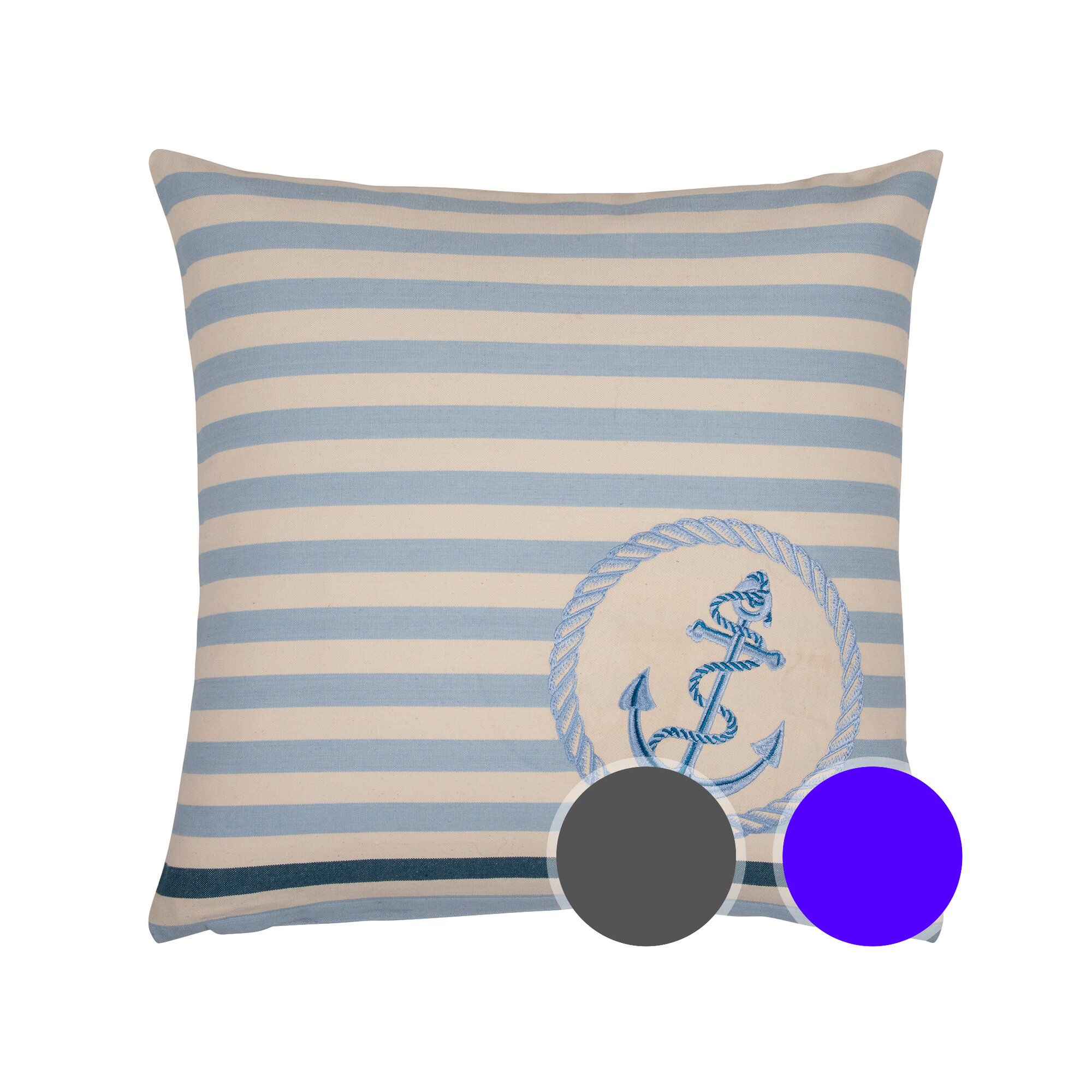 PAD »Sea« Dekokissen blau / 50x50 cm