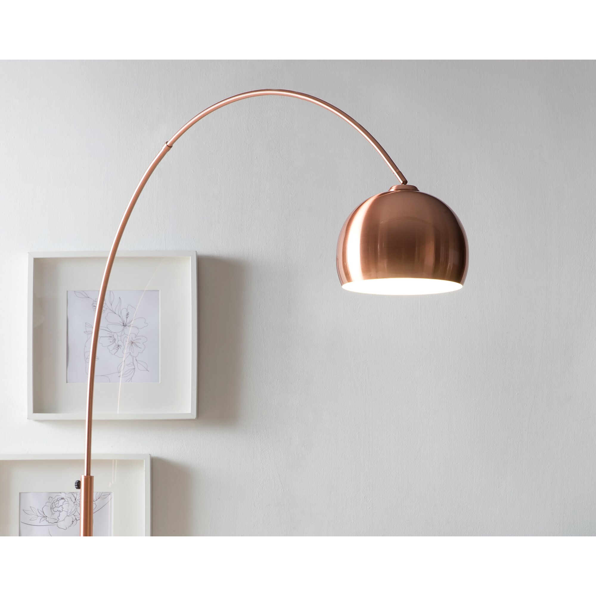 SalesFever »Big Deal« Bogenlampe kupfer