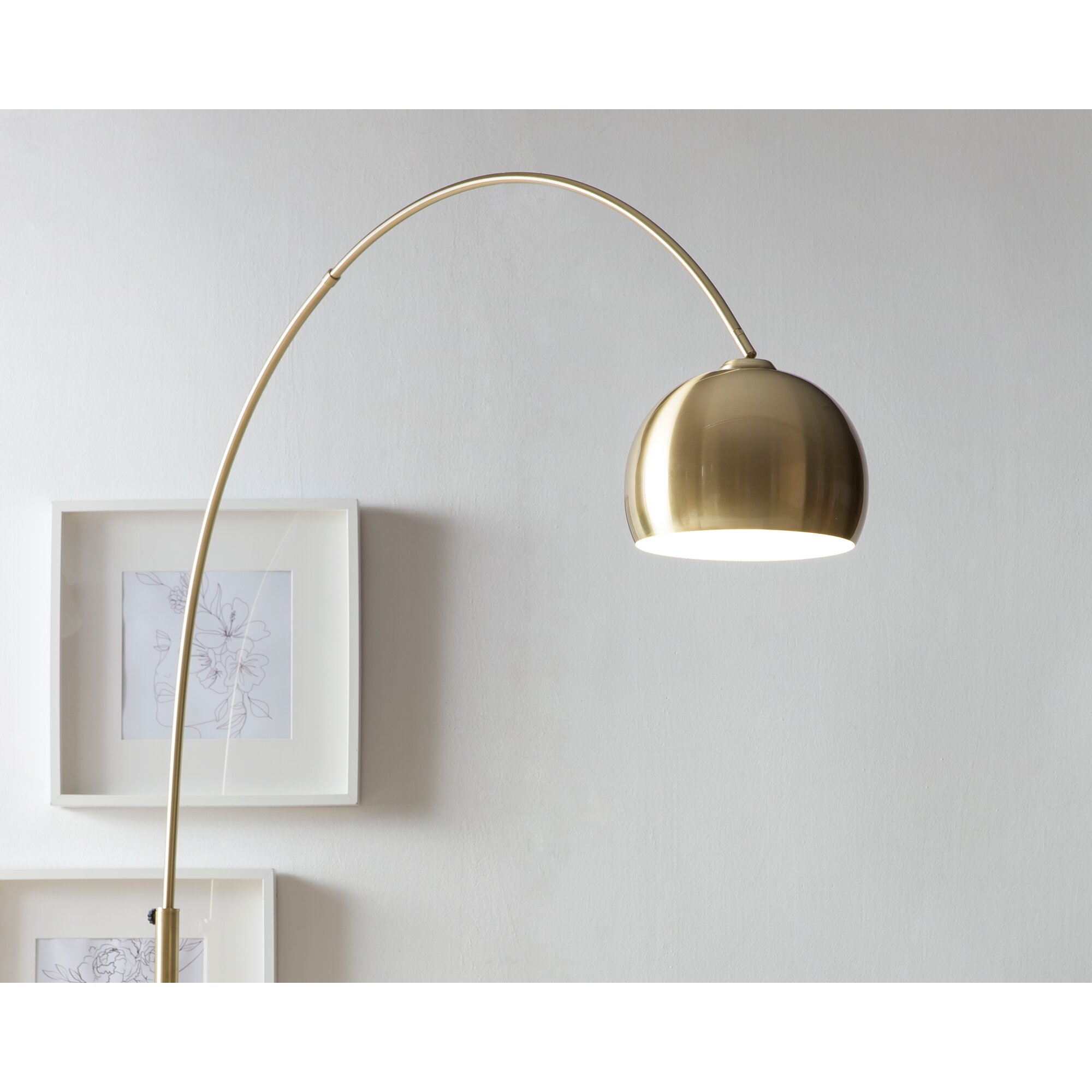 SalesFever »Big Deal« Bogenlampe messing