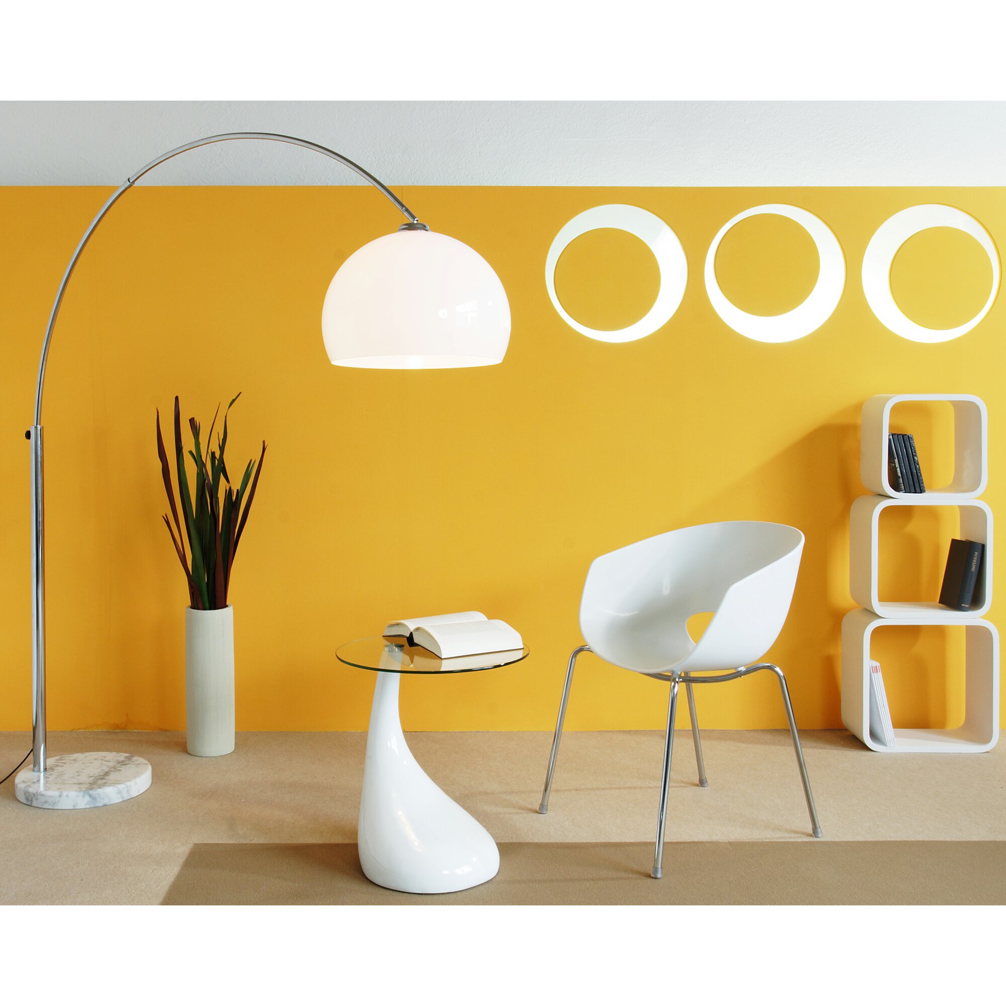 SalesFever »Big Deal« Bogenlampe weiß