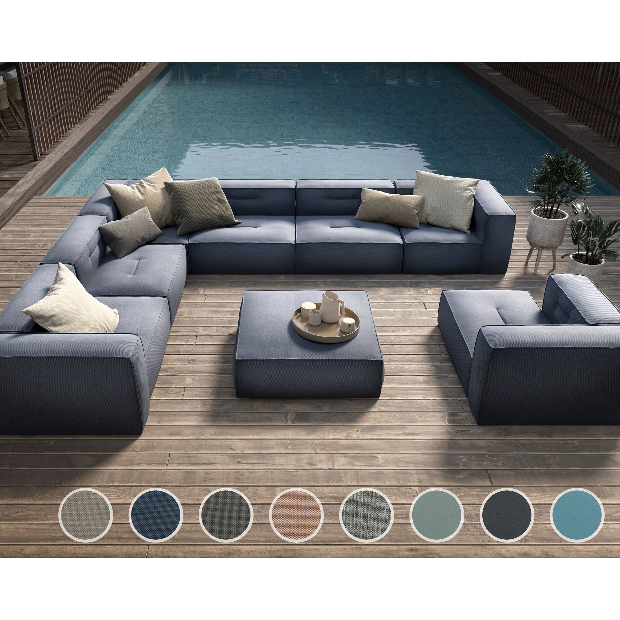 Sitting Bull »numberONE« Sofa Hocker PG2 SEINE 324 grey