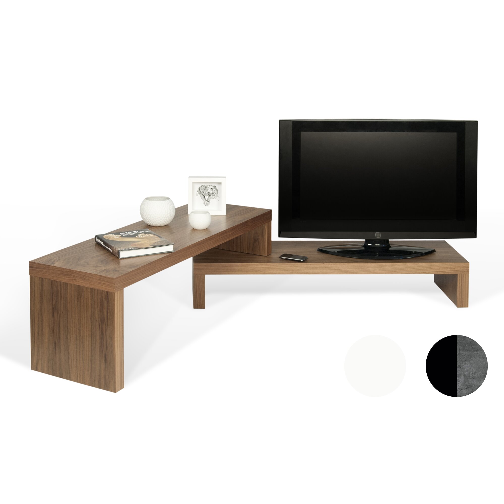 TemaHome »Cliff« TV-Tisch schwarz concrete