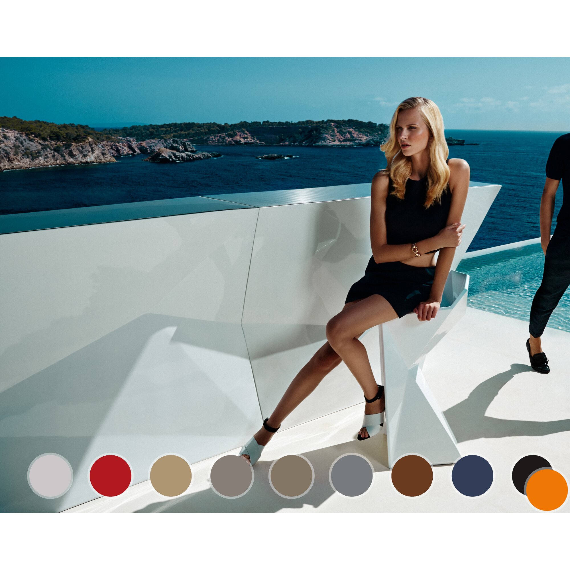 Vondom »FAZ« Outdoor Bar-Elemente Bar-Theke mit Aussparung / Basic matt / Red