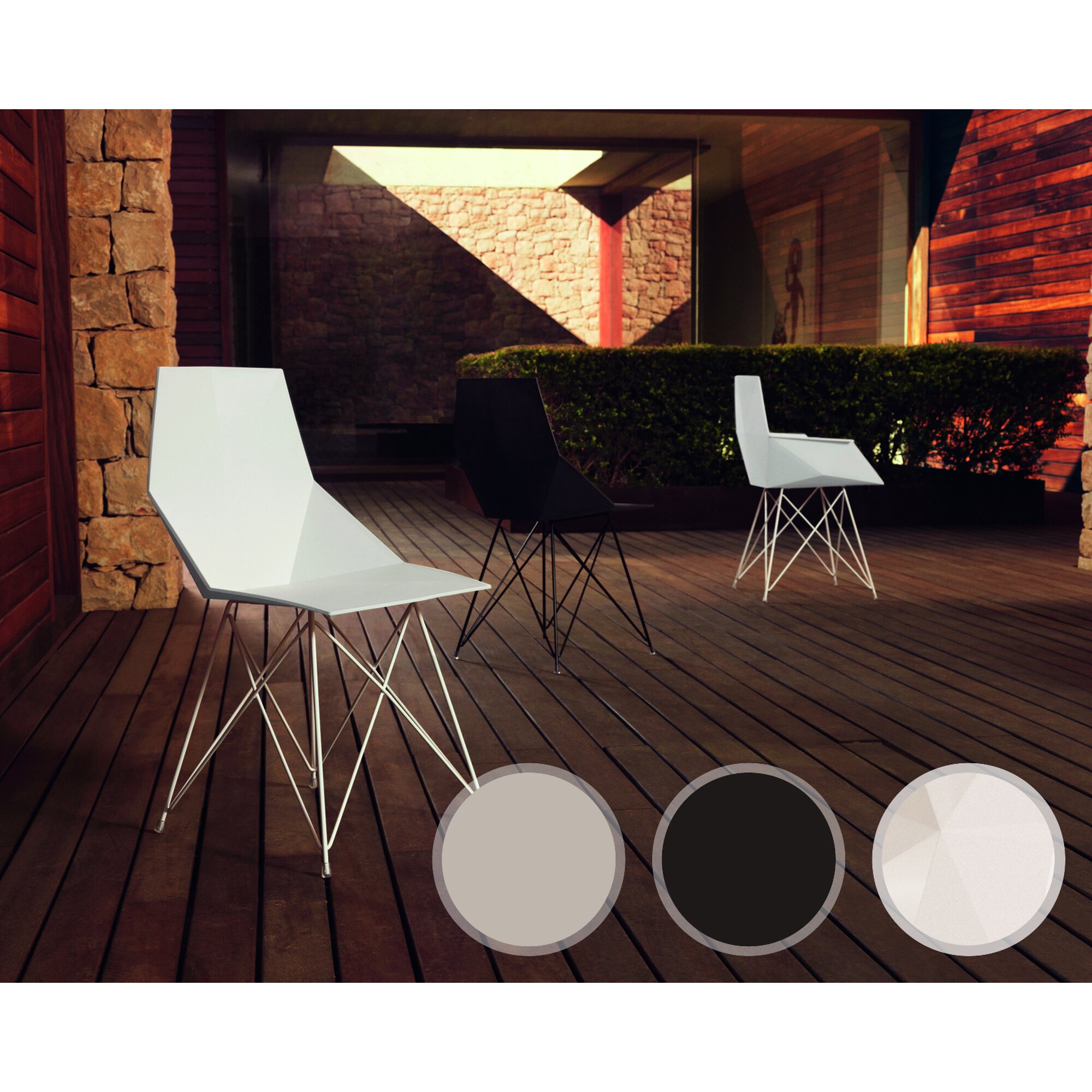 Vondom »FAZ« Outdoor Stuhl Ecru