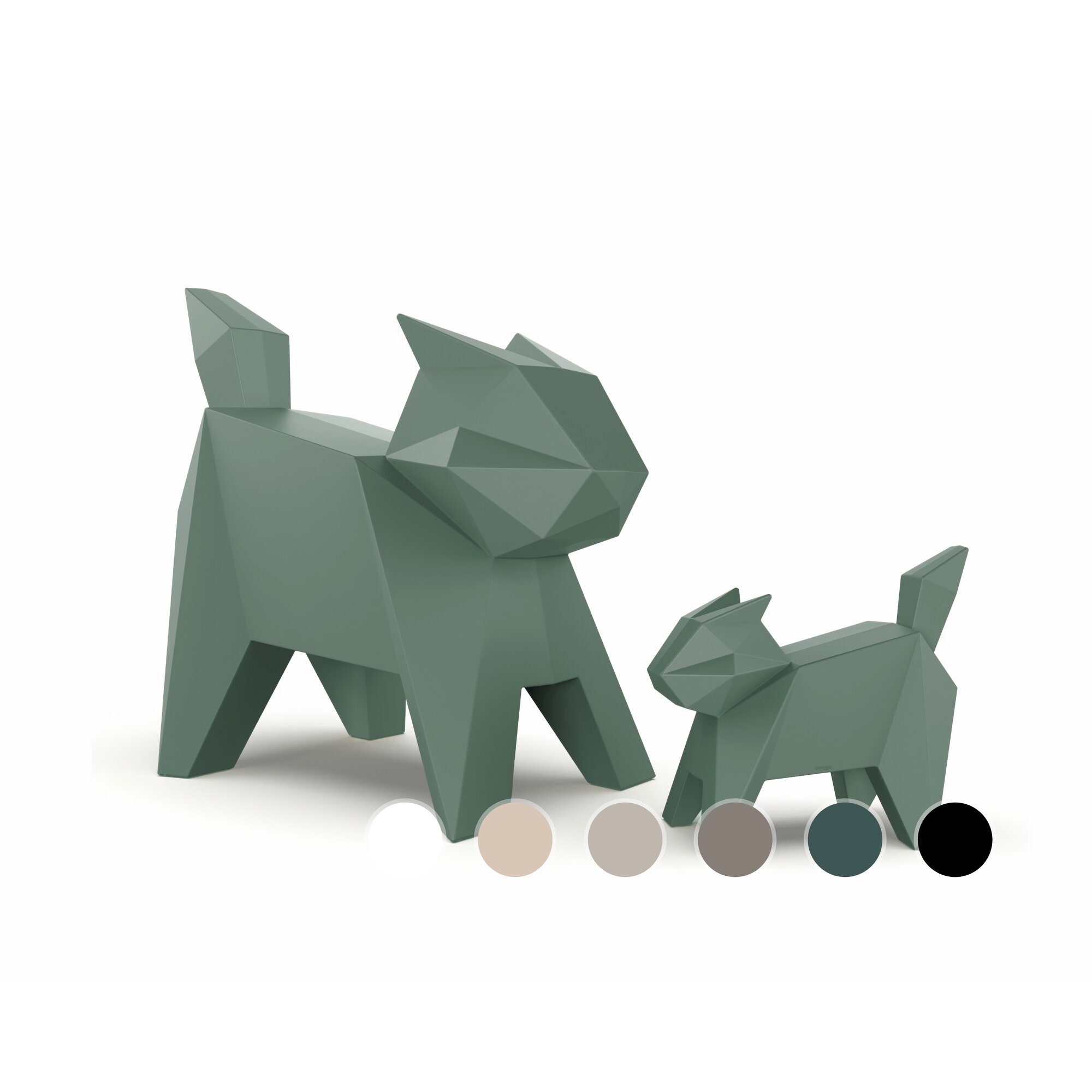 Vondom »Neko & Koneko« Origami Figur groß / Basic Matt / Weiss 2001
