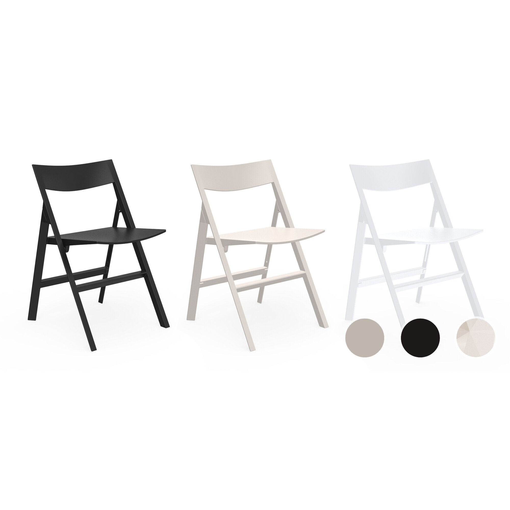 Vondom »QUARTZ« Outdoor Klappstuhl – erhältlich in 3 Farben