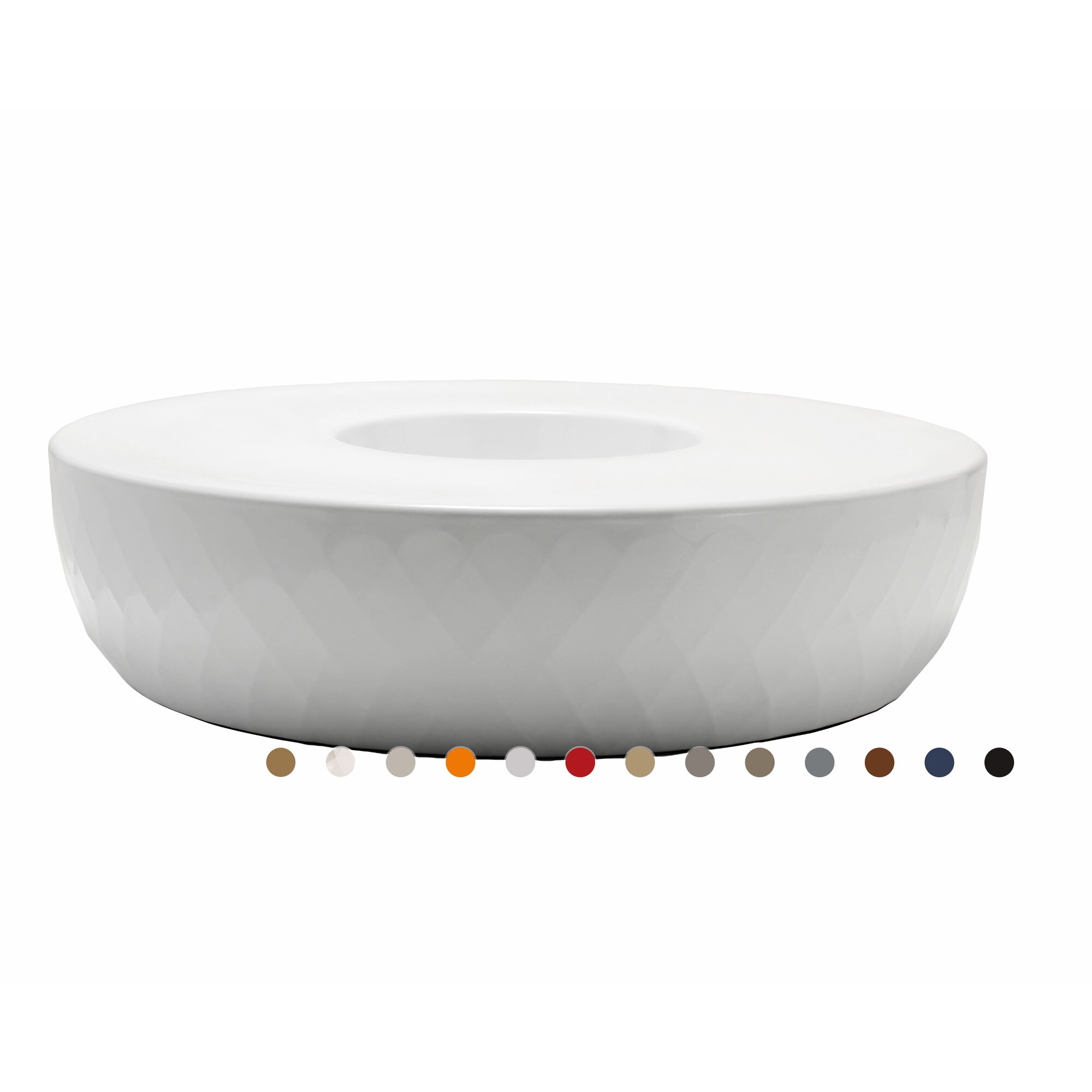 Vondom »VASES« Outdoor Insel Lackiert Hochglanz / Beige