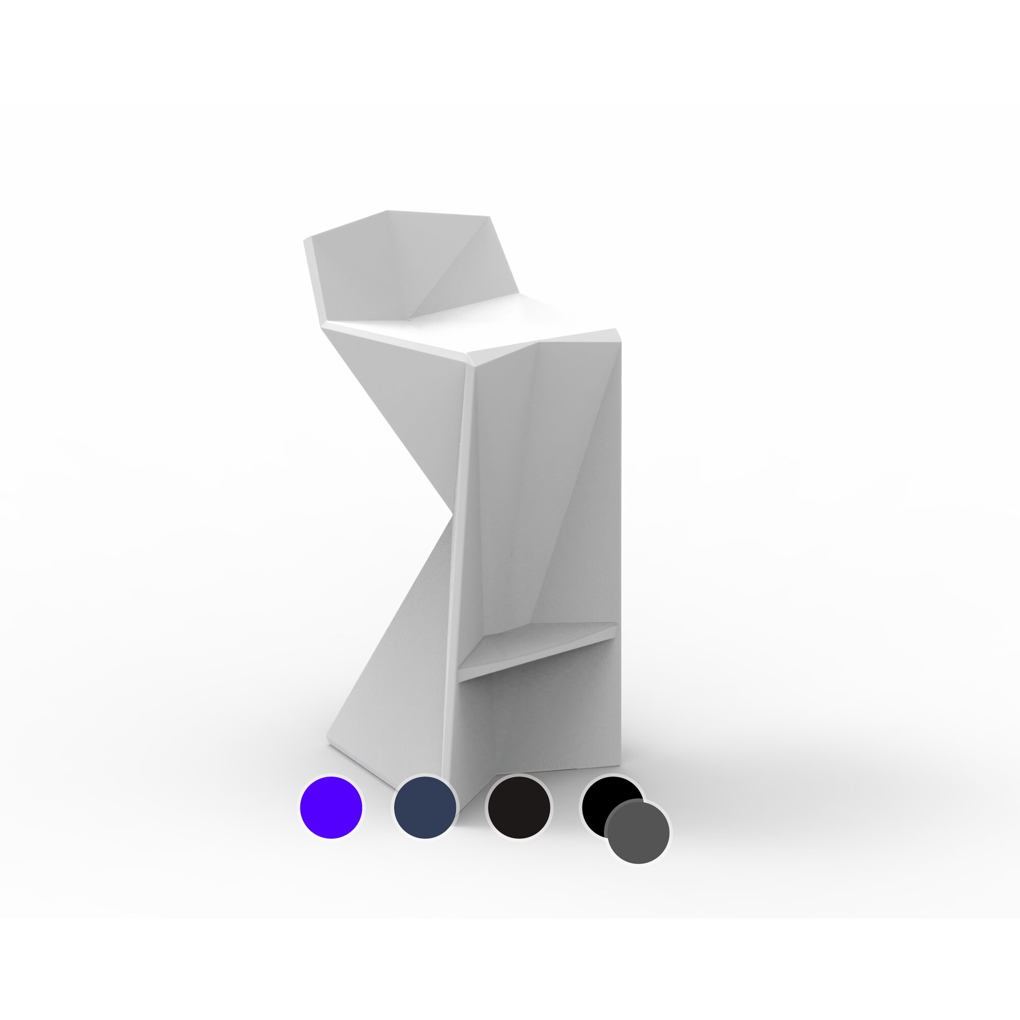 Vondom »VERTEX« Outdoor Barhocker Basic matt / Steel